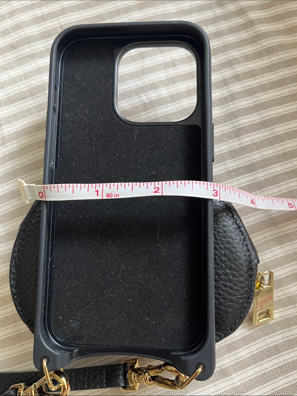 Bandolier Black Heart Crossbody Phone Case with Strap - Picture 6 of 6